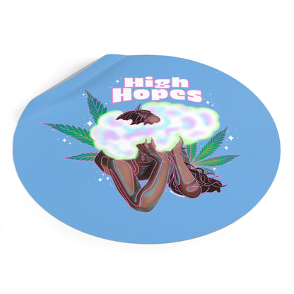 HIGH HOPES - Round Vinyl Stickers