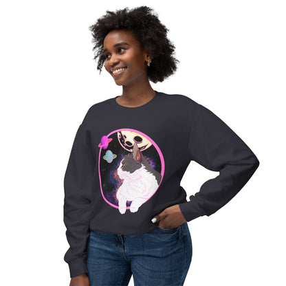SPACE BEANS - Unisex Lightweight Crewneck Sweatshirt