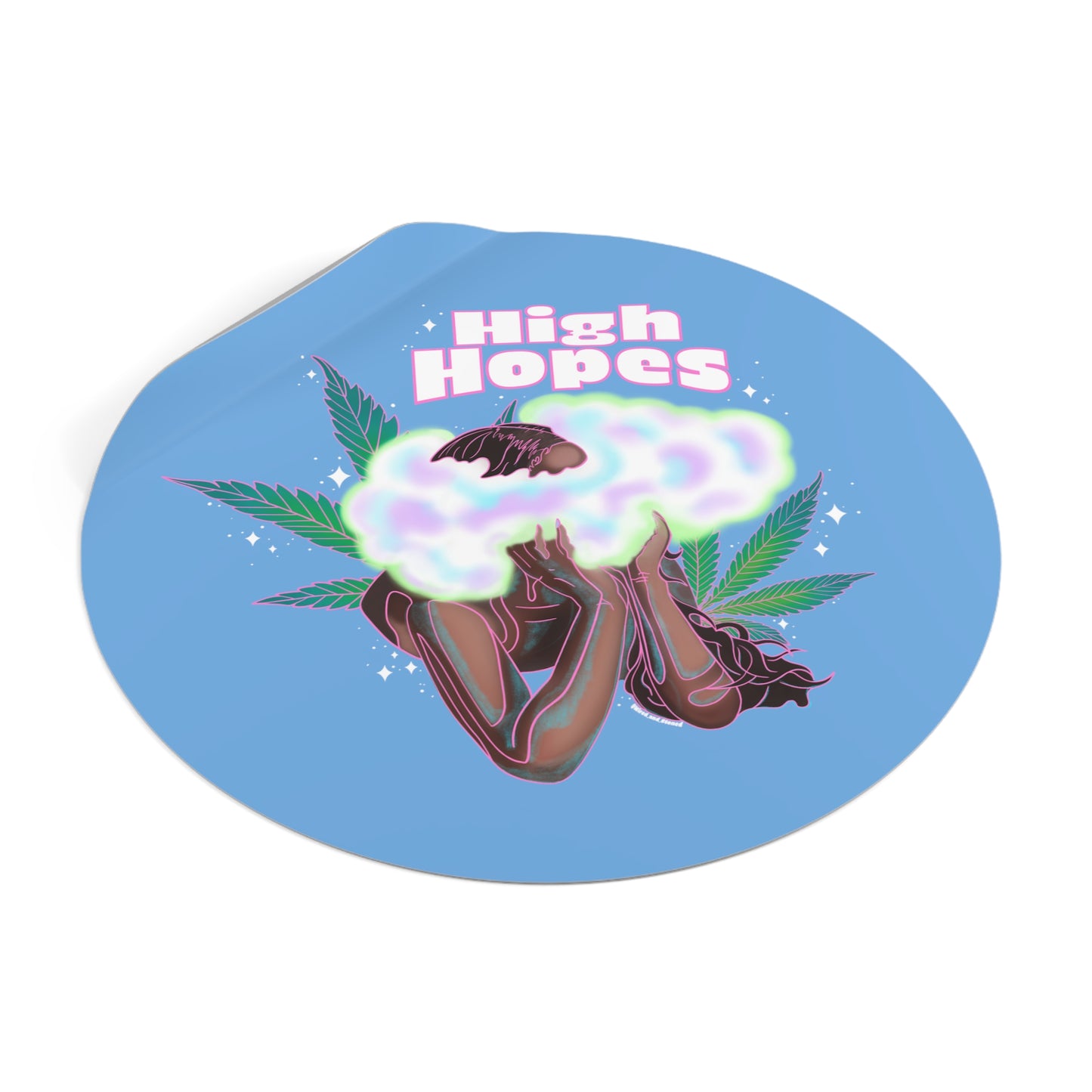 HIGH HOPES - Round Vinyl Stickers