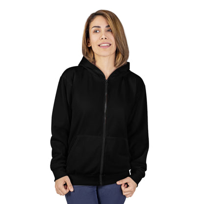 WEIRD MOMS BUILD CHARACTER - Unisex Zip Hoodie (AOP)