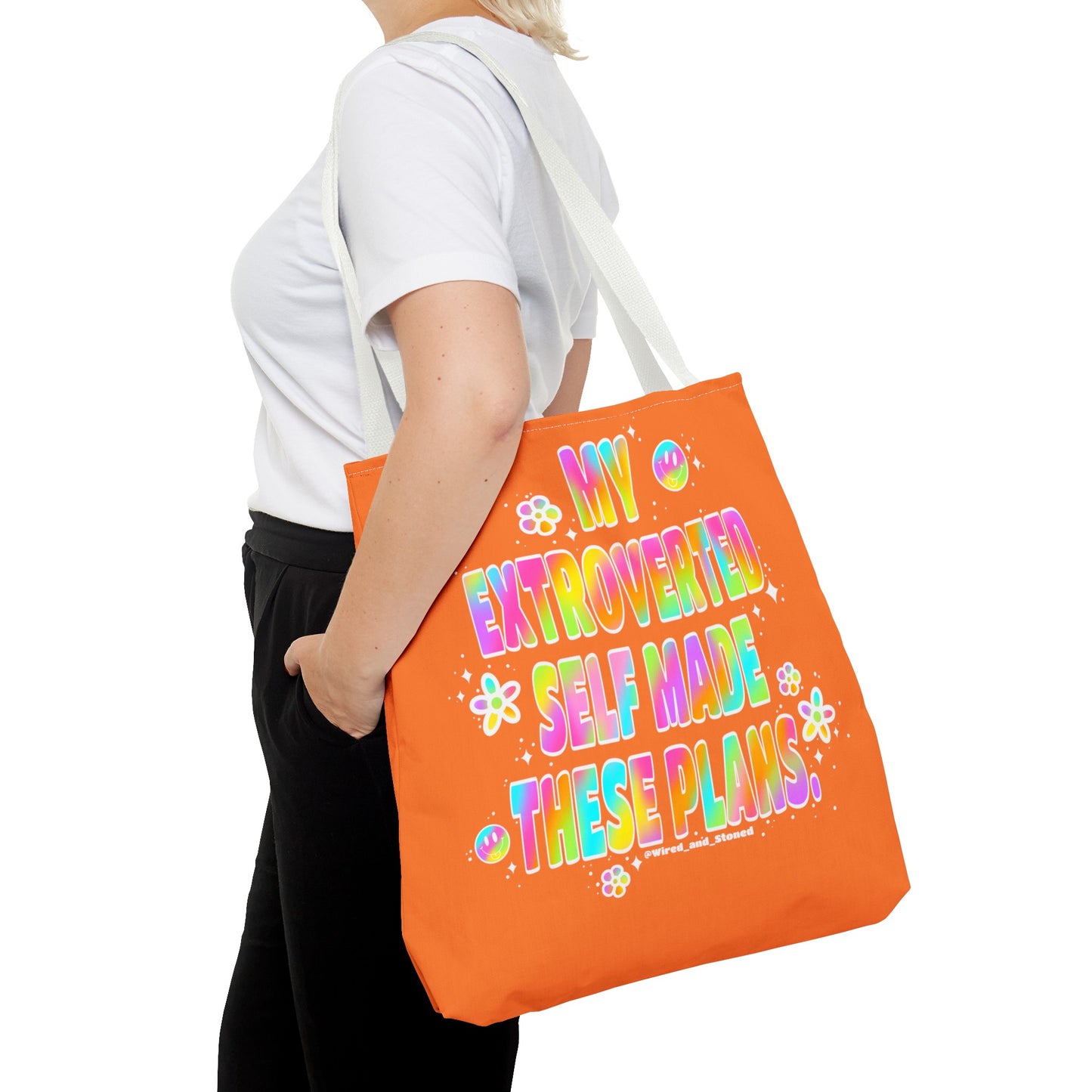 MY EXTROVERTED SELF MADE THESE PLANS - Tote Bag (AOP)