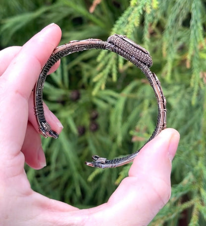 Custom Order Antique Copper Cuff