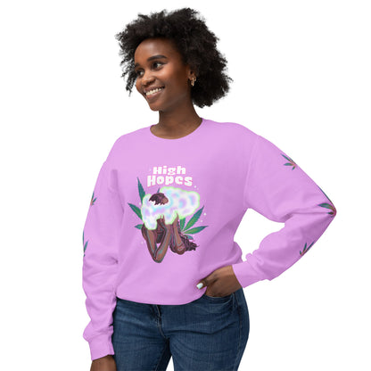 HIGH HOPES - Unisex Lightweight Crewneck Sweatshirt