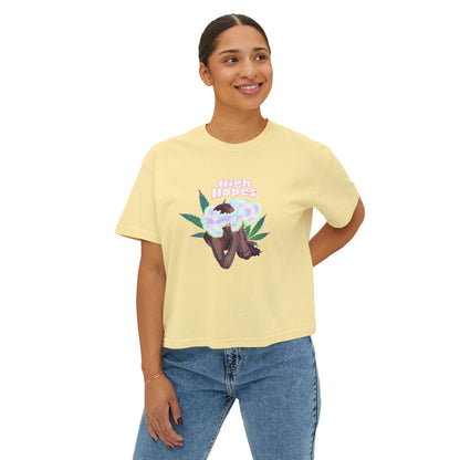 HIGH HOPES - Women's Boxy Tee
