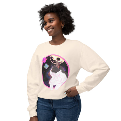 SPACE BEANS - Unisex Lightweight Crewneck Sweatshirt