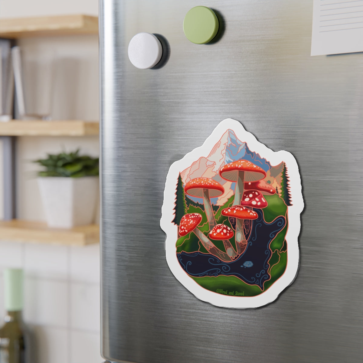 SCENIC MOUNTAIN VIEW - Die-Cut Magnets