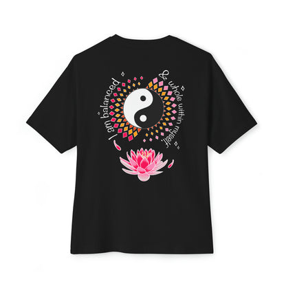 Gentle Lotus Unisex Oversized Boxy Tee