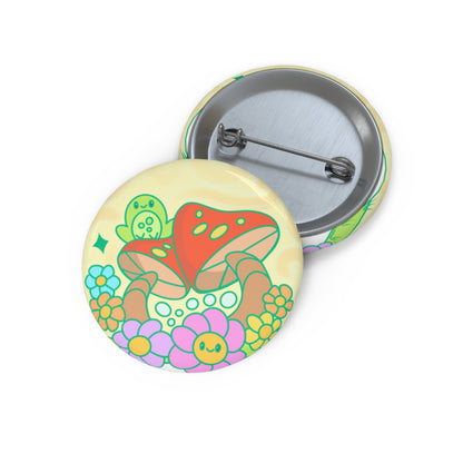 Spring Time Froggie - Custom Pin Buttons