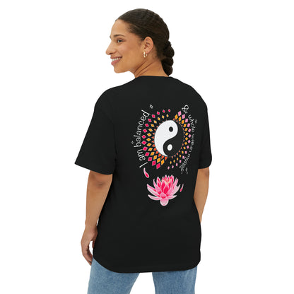Gentle Lotus Unisex Oversized Boxy Tee