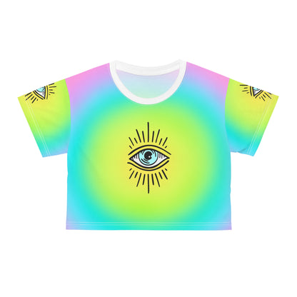 Angel Number 111 Crop Tee (AOP)