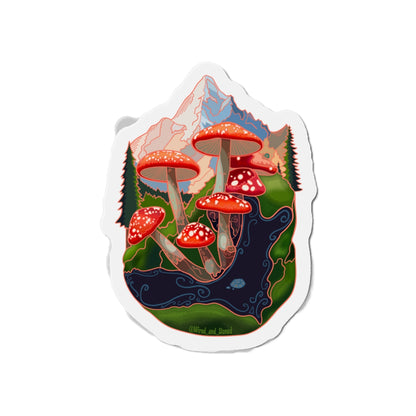 SCENIC MOUNTAIN VIEW - Die-Cut Magnets