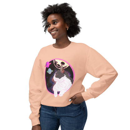 SPACE BEANS - Unisex Lightweight Crewneck Sweatshirt
